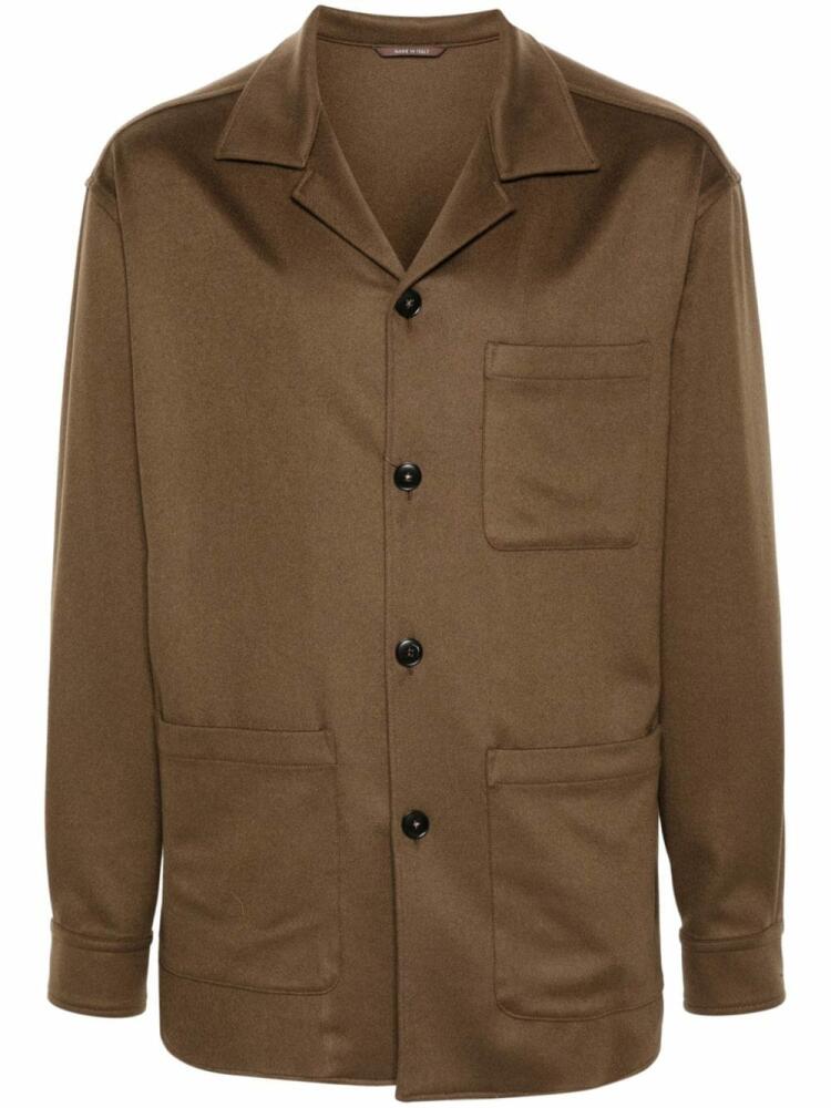 Canali cashmere blazer - Brown Cover