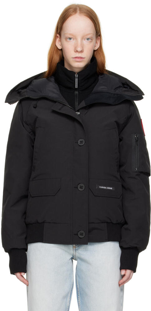 Canada Goose Black Chilliwack Bomber Down Jacket Cover