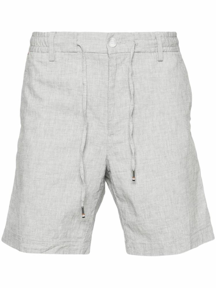 BOSS mélange-effect bermuda shorts - Grey Cover