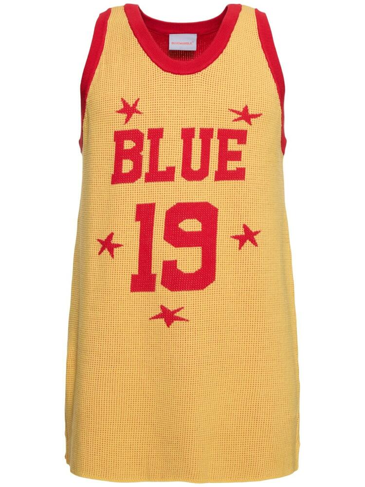 BLUEMARBLE Jacquard Knit Basketball Tank Top Cover