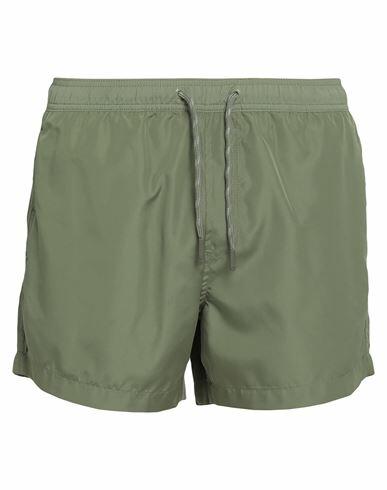 North Sails Man Swim trunks Military green Polyester Cover