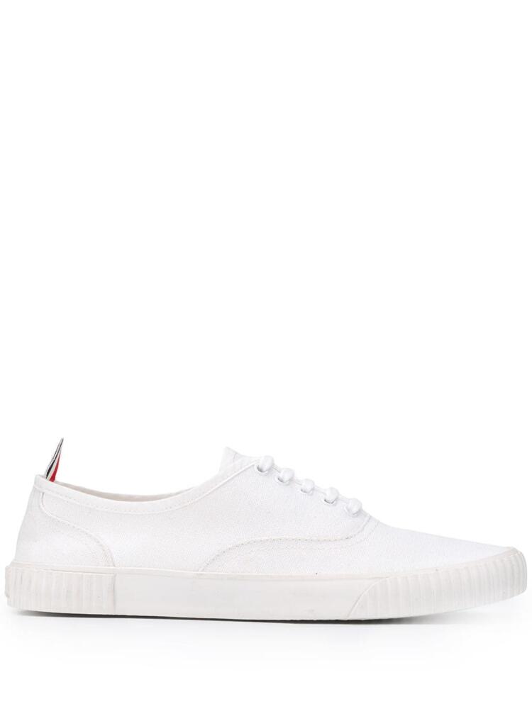 Thom Browne Heritage canvas sneakers - White Cover