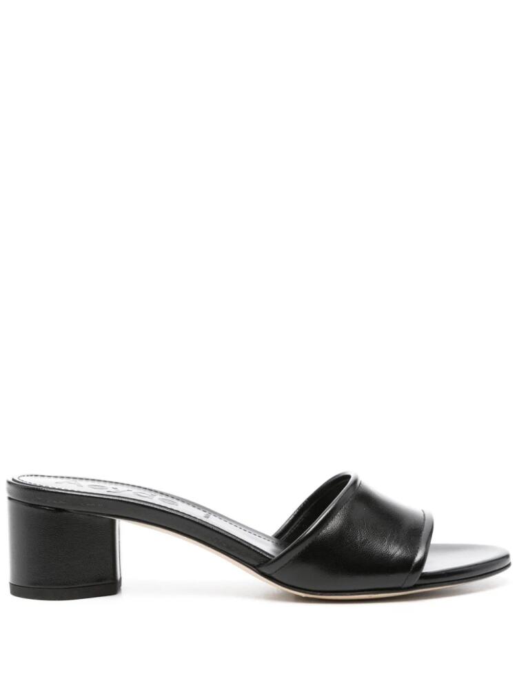 Aeyde open-toe leather mules - Black Cover