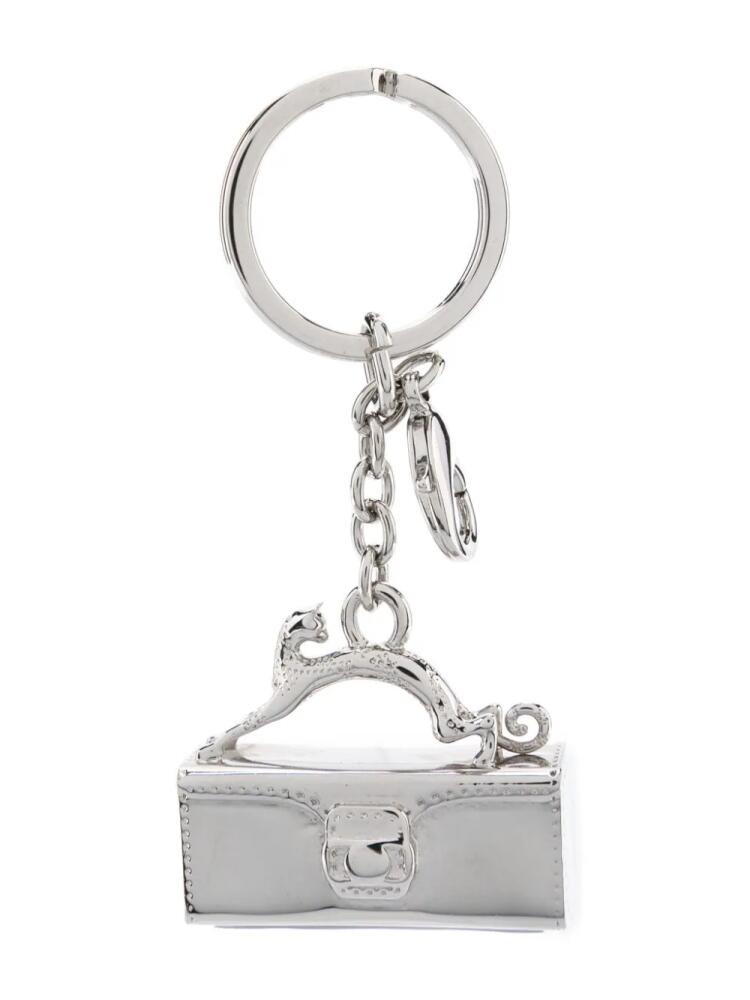 Lanvin Pencil Cat charm keyring - Silver Cover