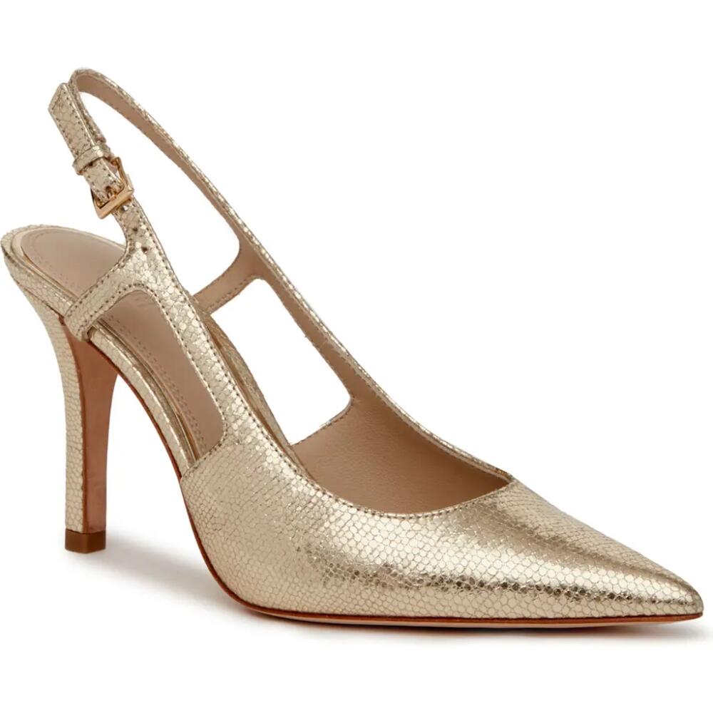 PAIGE Samara Slingback Pointed Toe Pump in Light Gold Cover