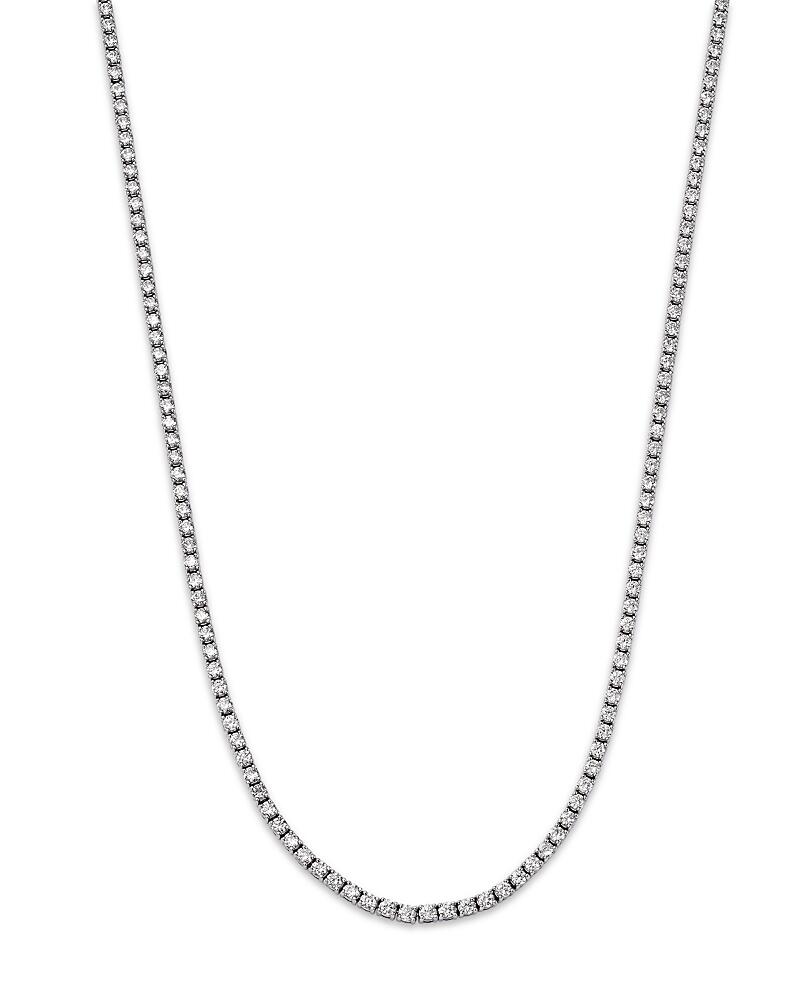 Bloomingdale's Fine Collection Diamond Matinee Unisex Tennis Necklace in 14K White Gold, 11.60 ct. t. w. Cover