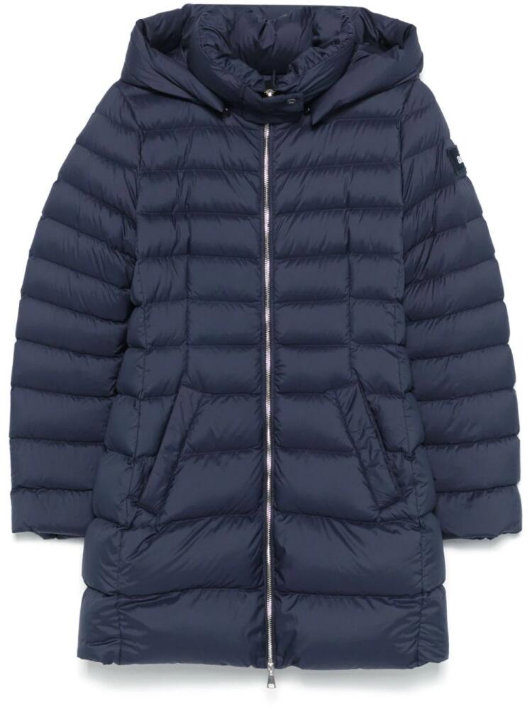 Add hooded puffer coat - Blue Cover