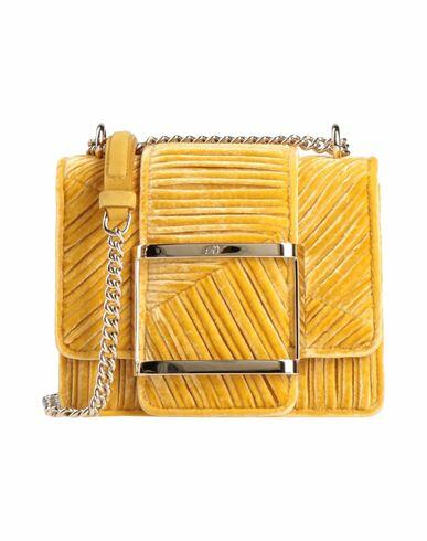 Roger Vivier Woman Cross-body bag Ocher Textile fibers Cover