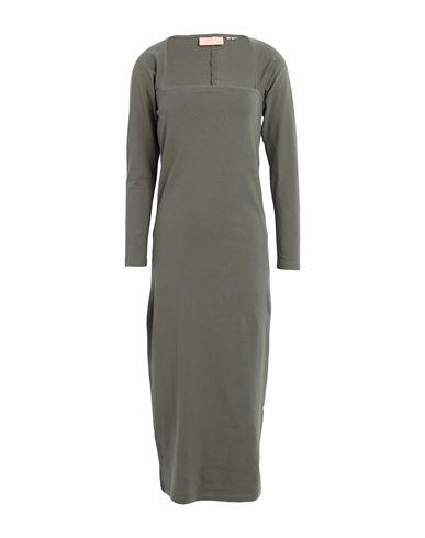 Jjxx By Jack & Jones Woman Midi dress Military green Cotton, Elastane Cover