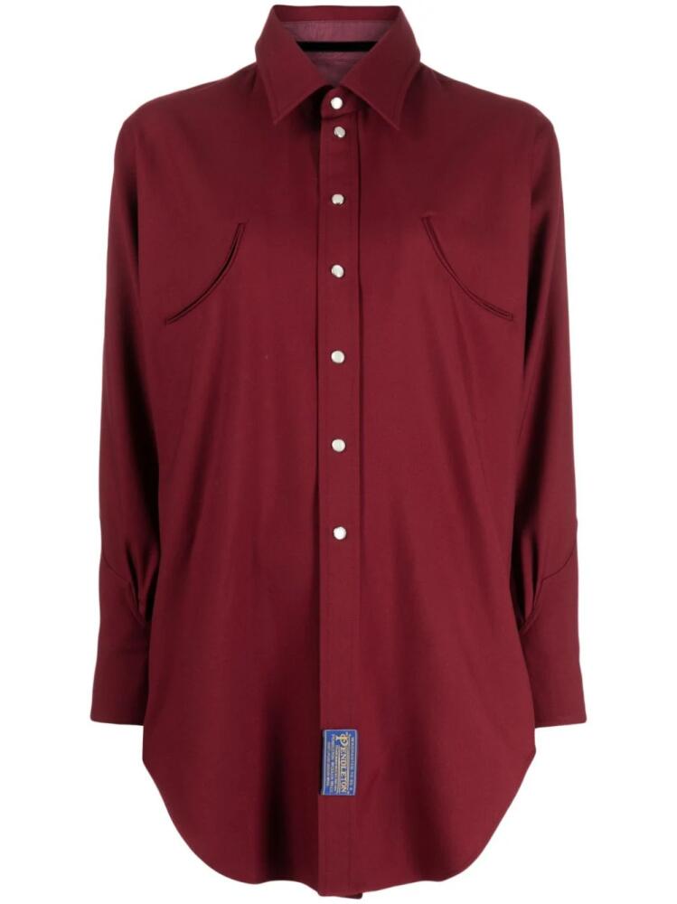 Maison Margiela Pendleton reversible wool shirt - Red Cover