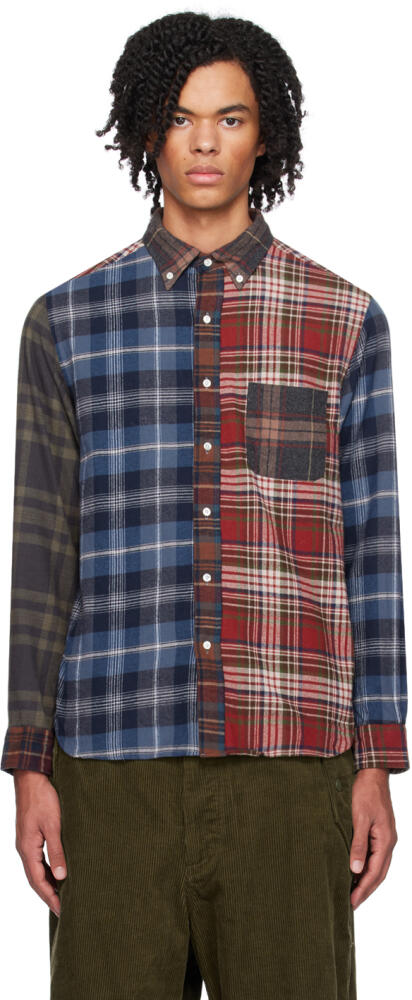 BEAMS PLUS Multicolor Paneled Shirt Cover