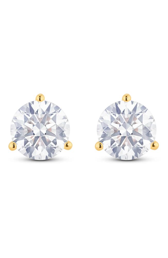 LIGHTBOX Round Lab Grown Diamond Stud Earrings in 3.5Ctw Gold Cover