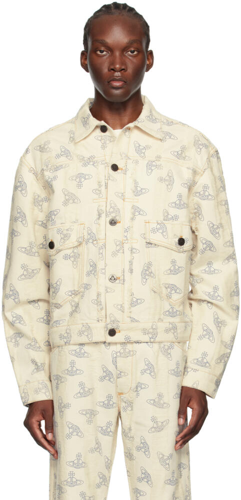 Vivienne Westwood Off-White Marlene Denim Jacket Cover