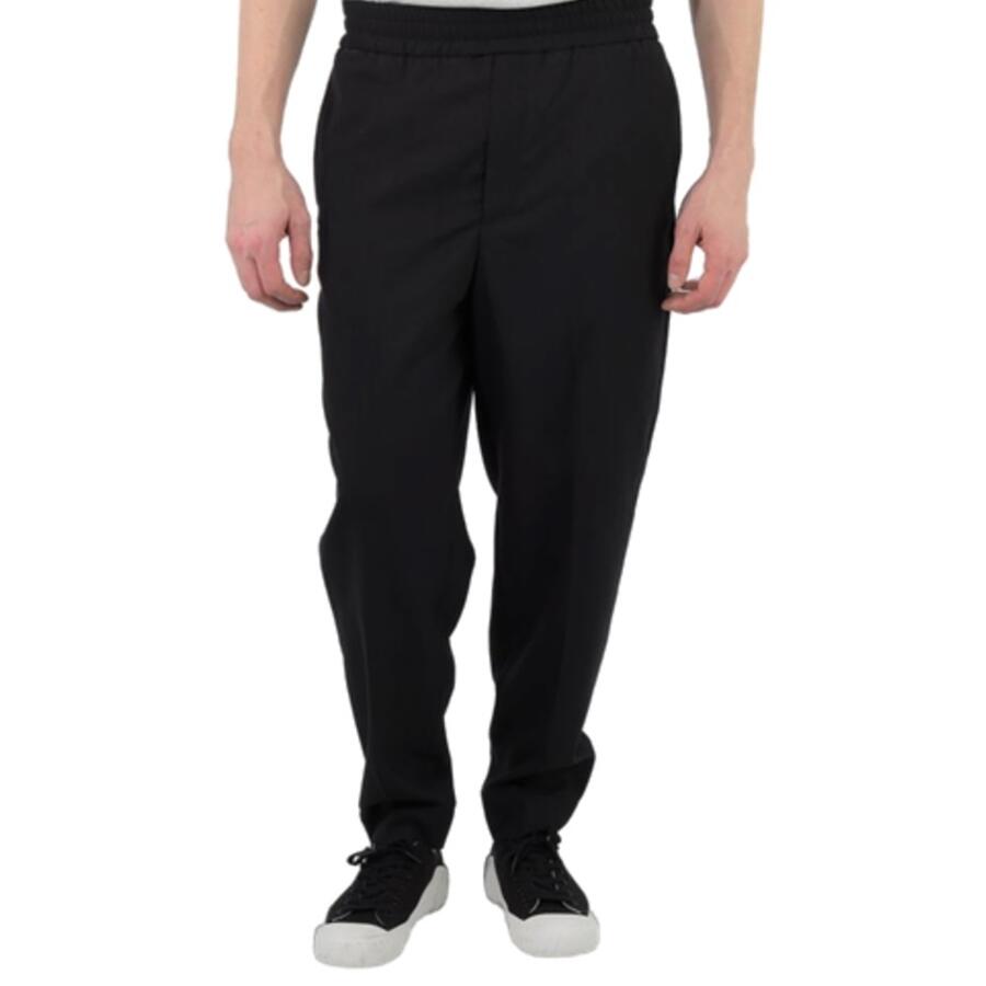 Etudes Mens Black Jalousie Pressed Crease Trousers Cover