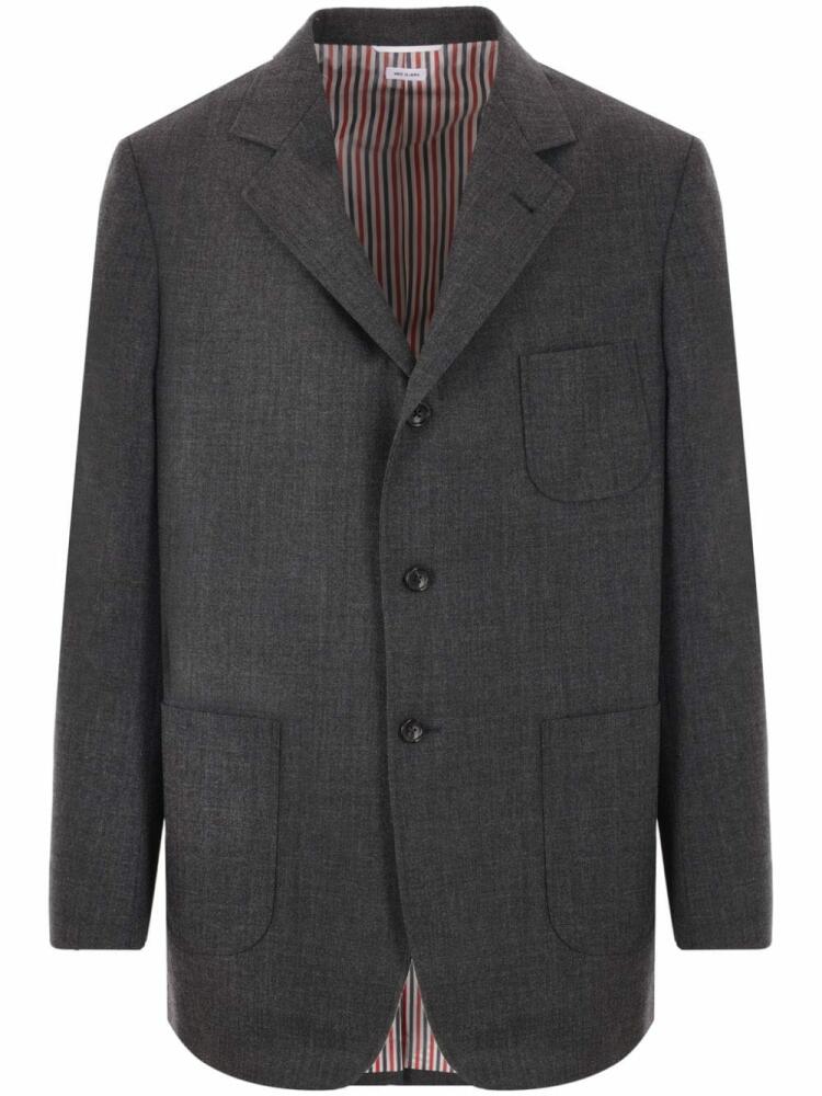 Thom Browne single-breasted wool blazer - Grey Cover