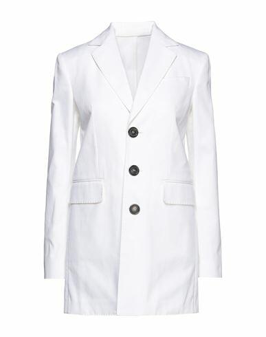 Dsquared2 Woman Blazer White Virgin Wool, Polyester Cover