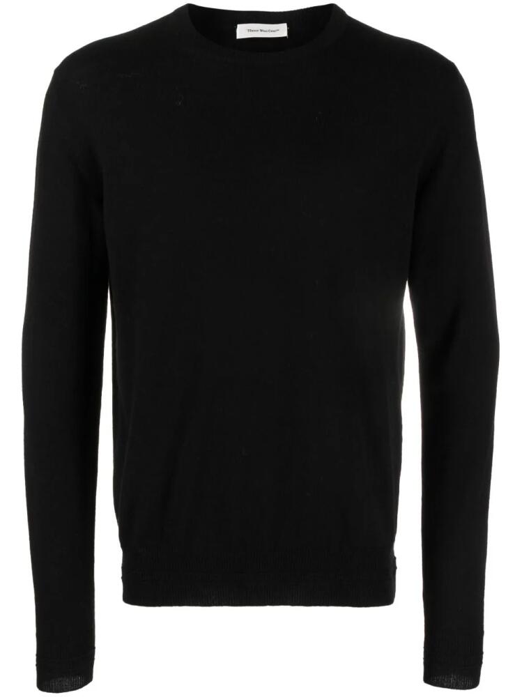 There Was One crew-neck cashmere jumper - Black Cover