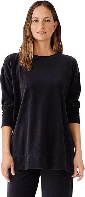 Eileen Fisher Crew Neck Tunic (Nocturne) Women's Clothing Cover