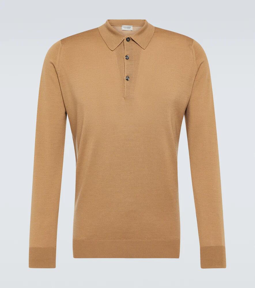 John Smedley Cotswold wool polo sweater Cover