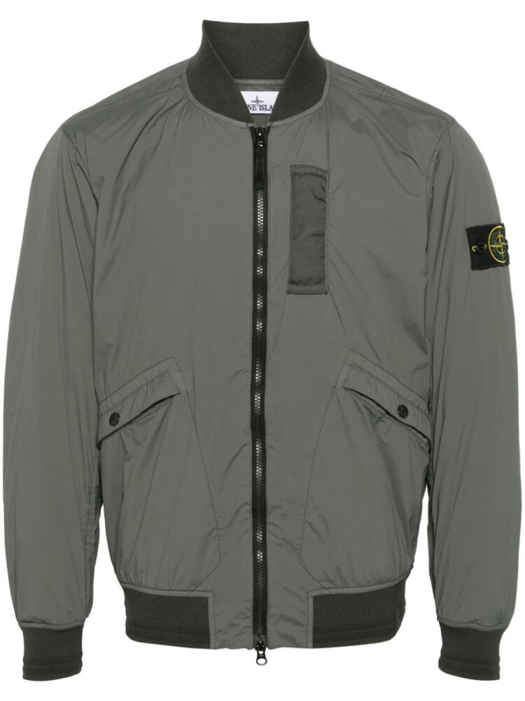 Stone Island Compass-badge bomber jacket - Green Cover