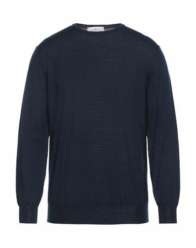 Della Ciana Man Sweater Midnight blue Merino Wool Cover