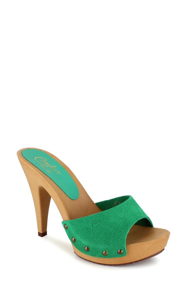 Candie's Viviana Slide Sandal in Green Cover