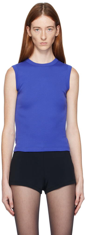 FLORE FLORE SSENSE Exclusive Blue Esmé Tank Top Cover