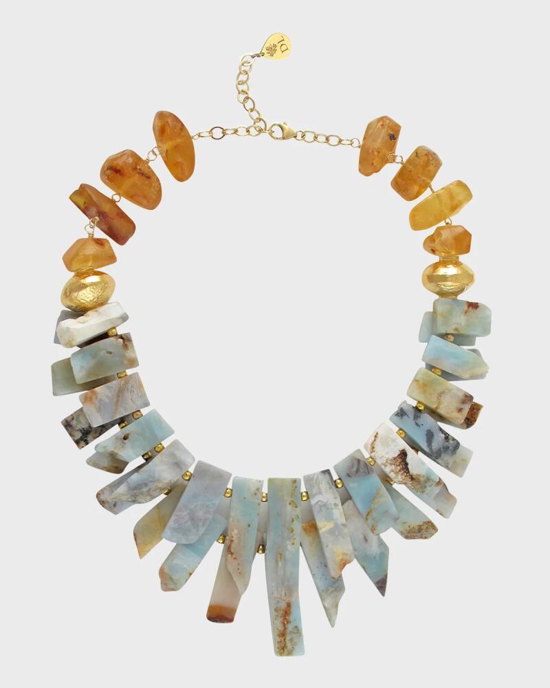 Devon Leigh Amazonite and Amber Necklace Cover