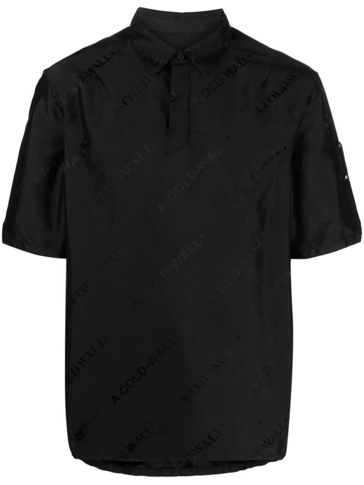 A-COLD-WALL* logo-print short-sleeve shirt - Black Cover