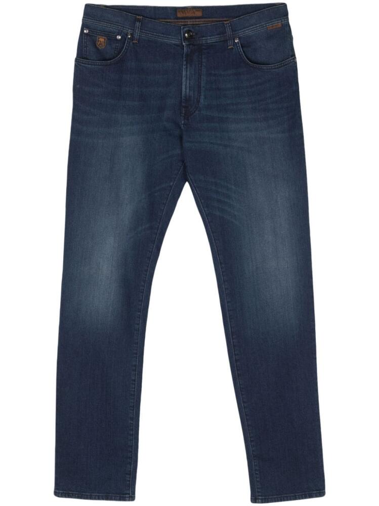 Corneliani mid-rise tapered jeans - Blue Cover