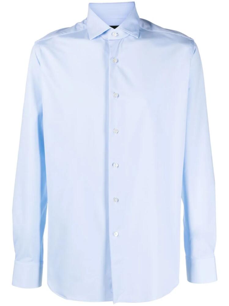 Xacus button-down long-sleeve shirt - Blue Cover