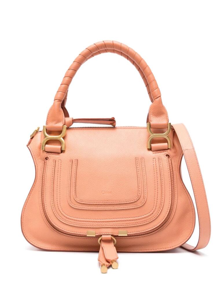 Chloé small Marcie leather tote bag - Pink Cover