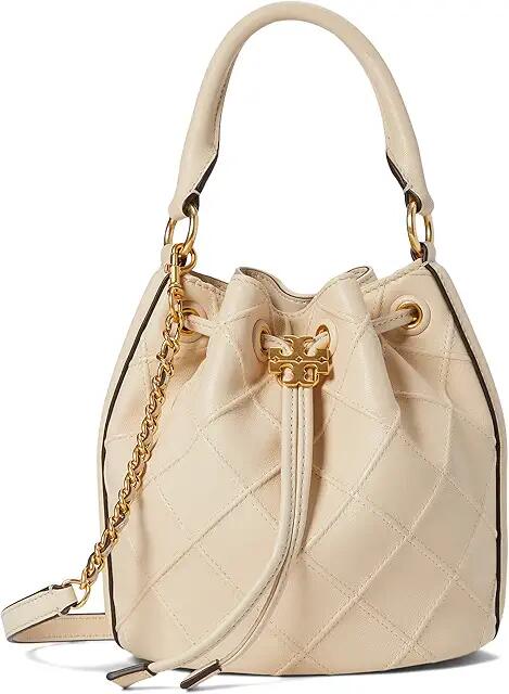 Tory Burch Fleming Soft Bucket Bag (New Cream) Handbags Cover