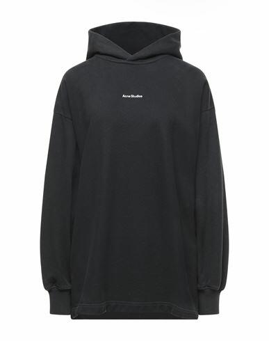 Acne Studios Woman Sweatshirt Black Cotton Cover