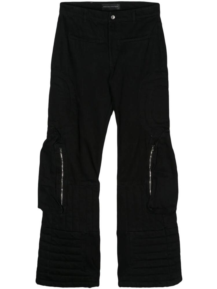 Who Decides War Raised Window Stacked jeans - Black Cover