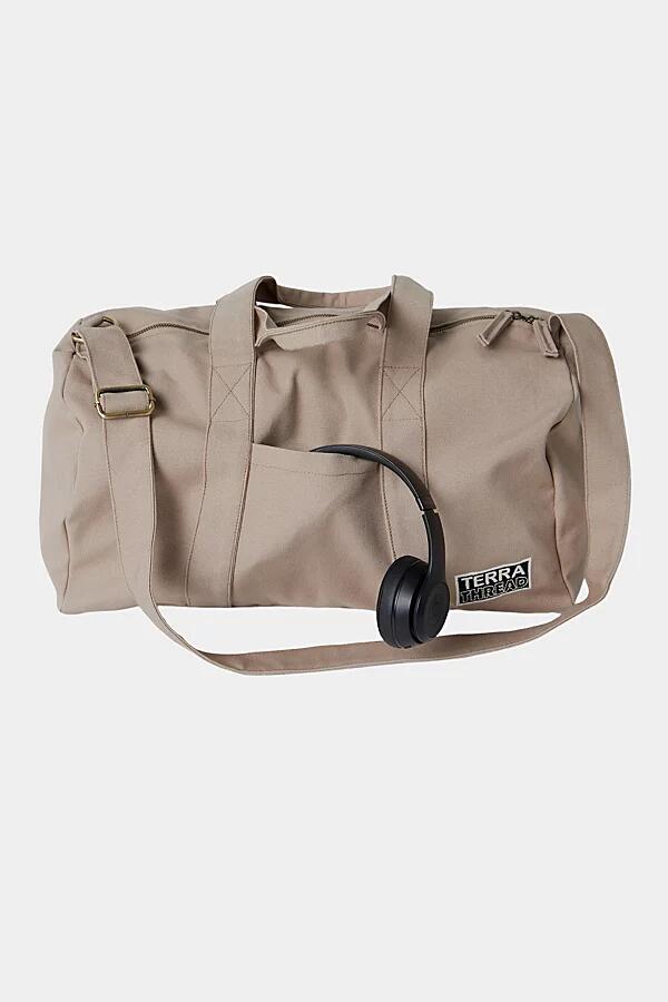 Terra Thread Organic Cotton Canvas Gym Bag in Beige Cover