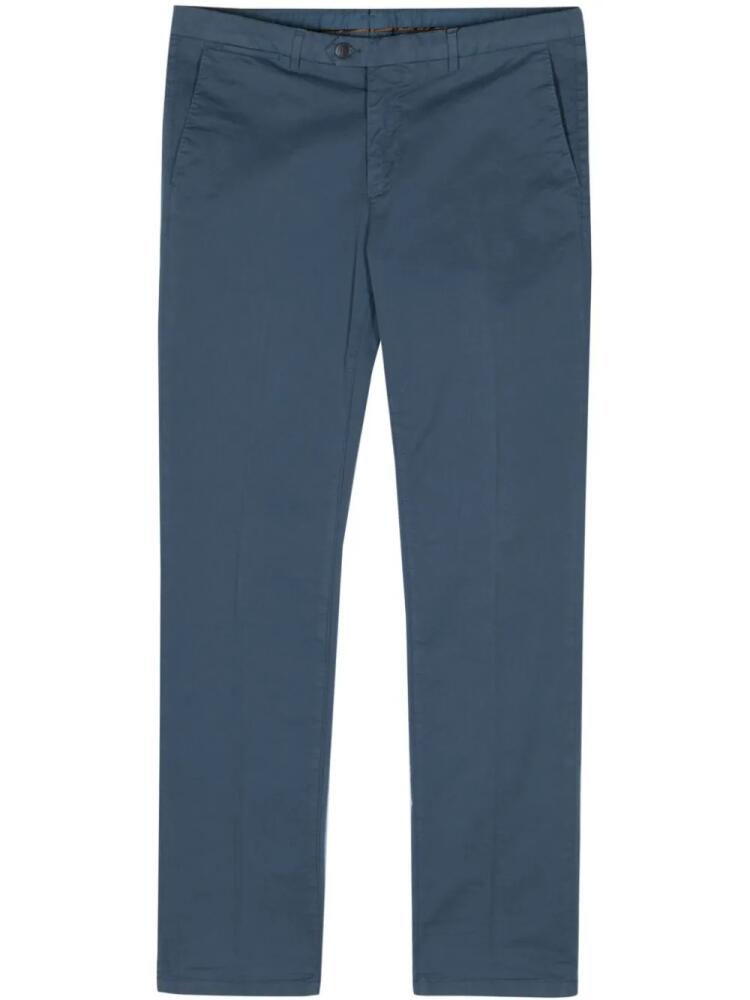 Corneliani mid-rise tapered chinos - Blue Cover