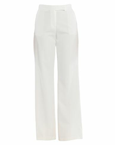 Atos Lombardini Woman Pants White Polyester, Rubber Cover