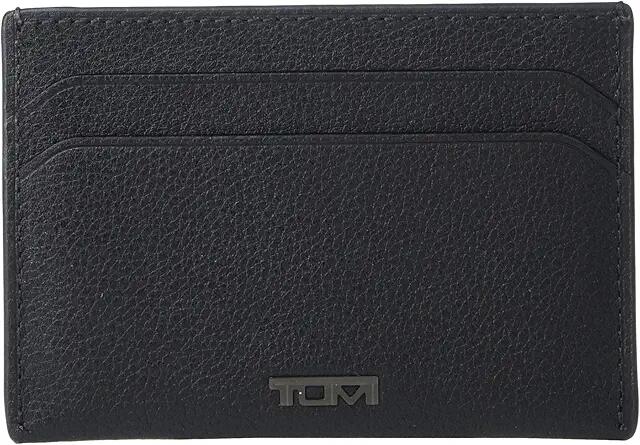 Tumi Nassau Money Clip Card Case (Black Textured) Wallet Cover