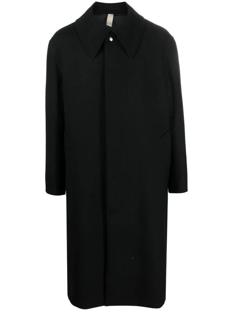 Sunflower long-sleeve button-fastening coat - Black Cover