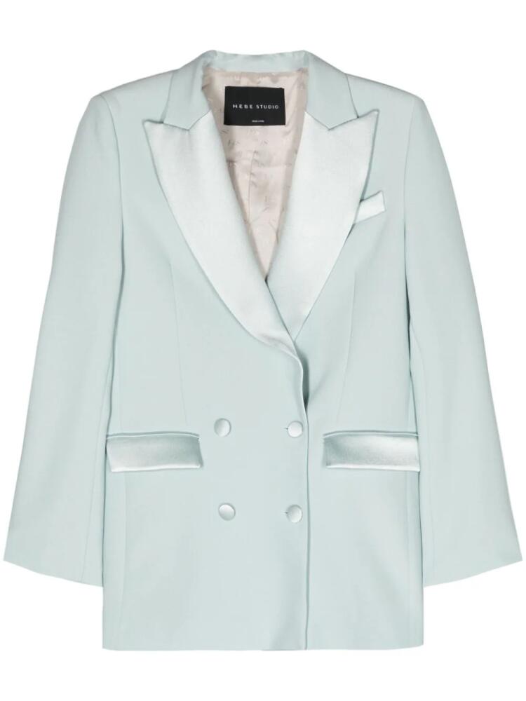 Hebe Studio Bianca double-breasted blazer - Green Cover