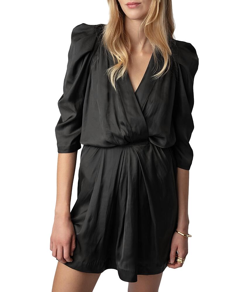 Zadig & Voltaire Ruz Satin Wrap Front Dress Cover