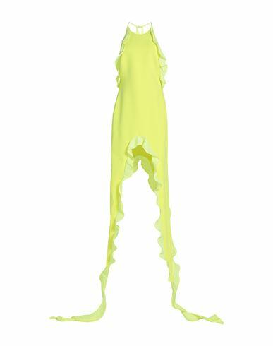 David Koma Woman Mini dress Yellow Acetate, Viscose, Elastane, Polyamide Cover