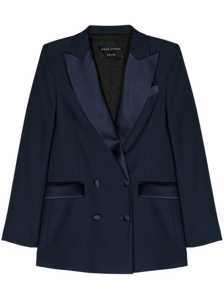 Hebe Studio Bianca double-breasted blazer - Blue Cover