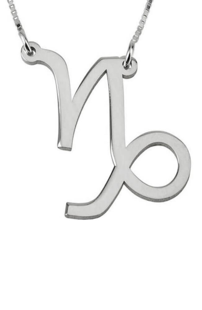 MELANIE MARIE Zodiac Pendant Necklace in Sterling Silver - Capricorn Cover