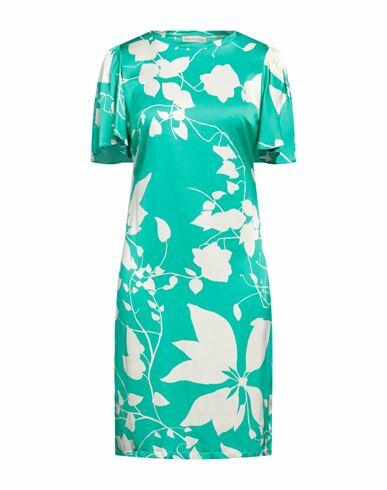 Camicettasnob Woman Midi dress Green Viscose, Elastane Cover