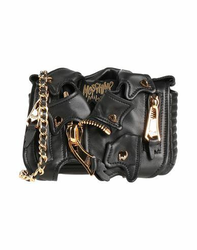 Moschino Woman Cross-body bag Black Leather Cover