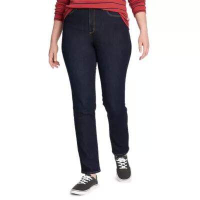 Eddie Bauer Women's Voyager High-Rise Jeans - Slim Straight Cover