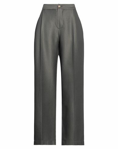 Unique Edition Woman Pants Khaki Virgin Wool, Viscose, Silk Cover