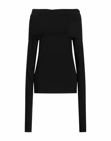 Quira Woman T-shirt Black Viscose, Polyester Cover